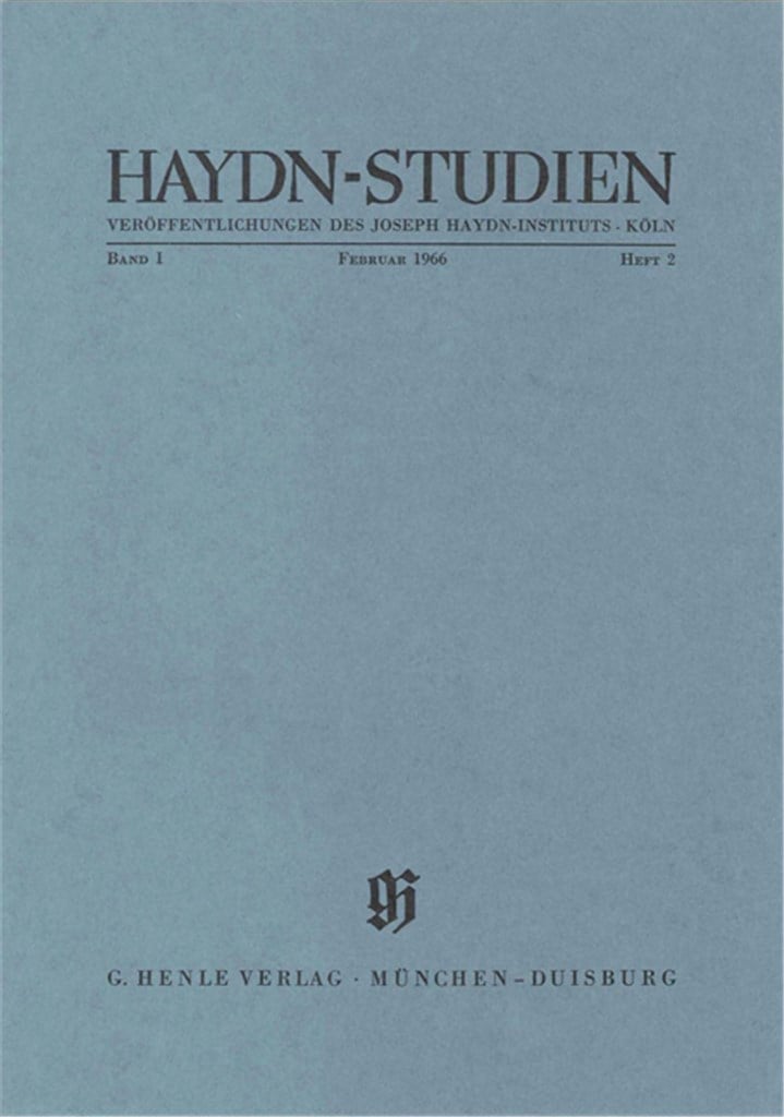 Haydn-Studien Bd. 1 Heft 2